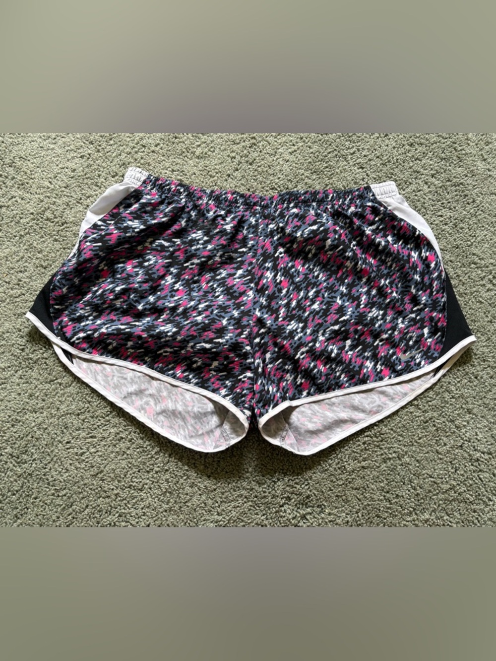 Nike Dri-fit Running Shorts Lined Multicolor Womens Size XL Activewear Athletic